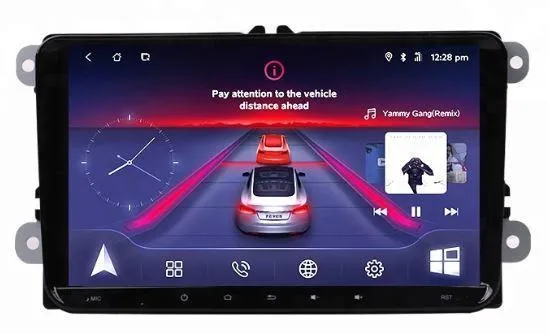 Car Dealz Car Dealz 9" Android 10.0 For Volkswagen Skoda Universal with CAM In Dash Plus OEM Fascia