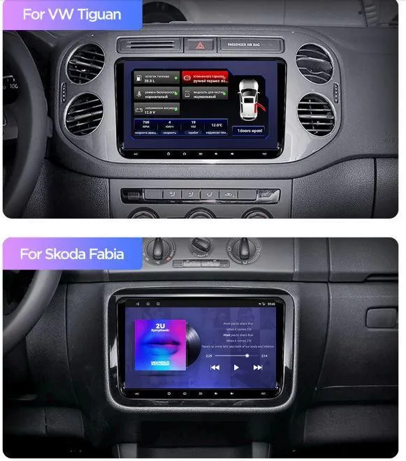 Car Dealz Car Dealz 9" Android 10.0 For Volkswagen Skoda Universal with CAM In Dash Plus OEM Fascia