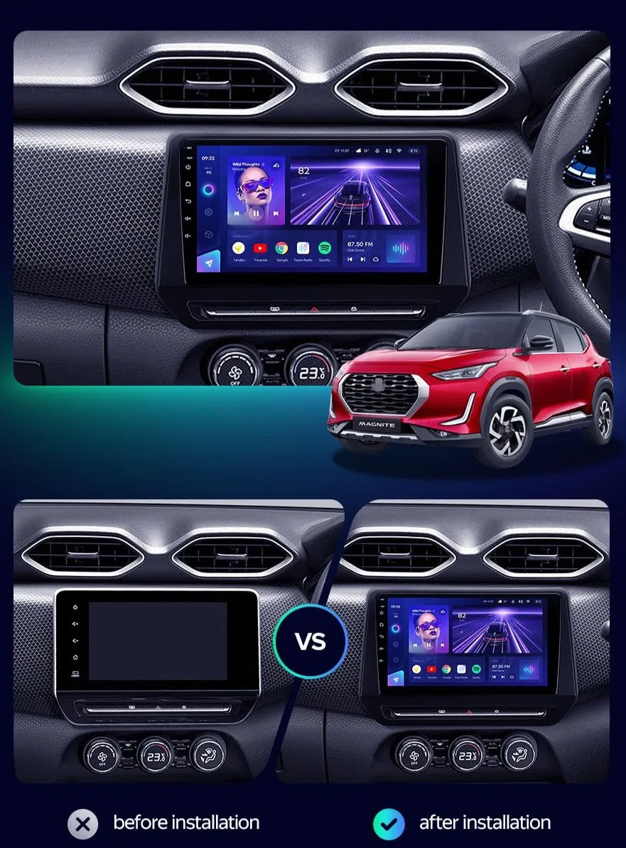 Car Dealz Elite 4G Data Model 10.2" Android 12.0 For Renault Triber 2019 - 2020 For Nissan Magnite 2021