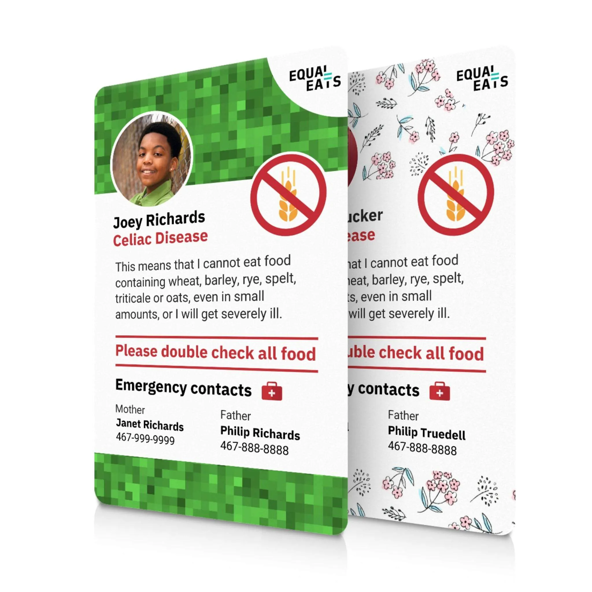 Celiac Disease ID Card