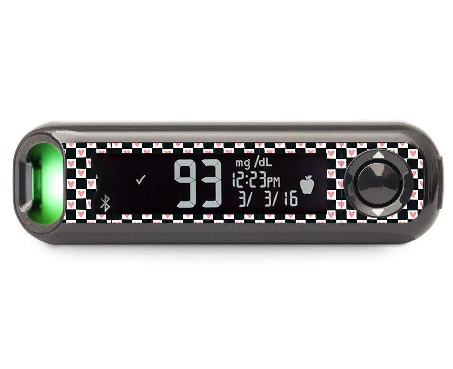 Checkered Hearts Bayer Contour© Next One Glucometer