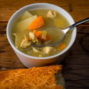 Chicken Noodle Soup 24" Square Banner for Bulletin Boards and Walls