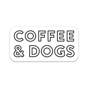 Coffee & Dogs Sticker