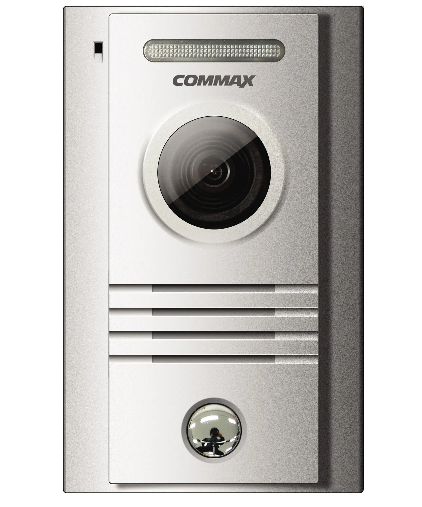 Commax Metallic Door Camera Connectable for Fine View Monitor, Silver, DRC-40K