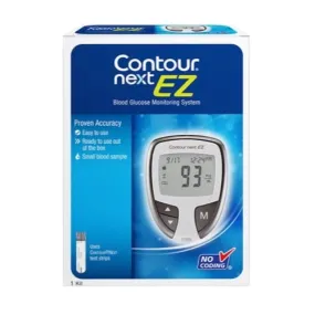 Contour Next EZ Blood Glucose Monitoring System with 10 Bayer Contour Next Strips