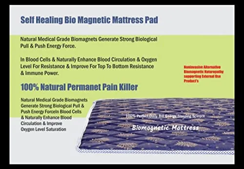 Cotton Single Bed Bio Magnetic Mattress Protectors (4x6 feet) Maroon