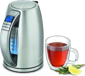 Cuisinart 1.7L Digital PerfecTemp Cordless Electric Kettle Silver - Certified Refurbished