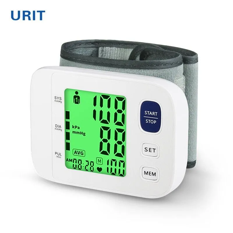 Digital BP Blood Pressure Monitor Pressure Tonomete Automatic Upper Arm Machine Pulse Rate Monitoring Meter for Home LCD Display