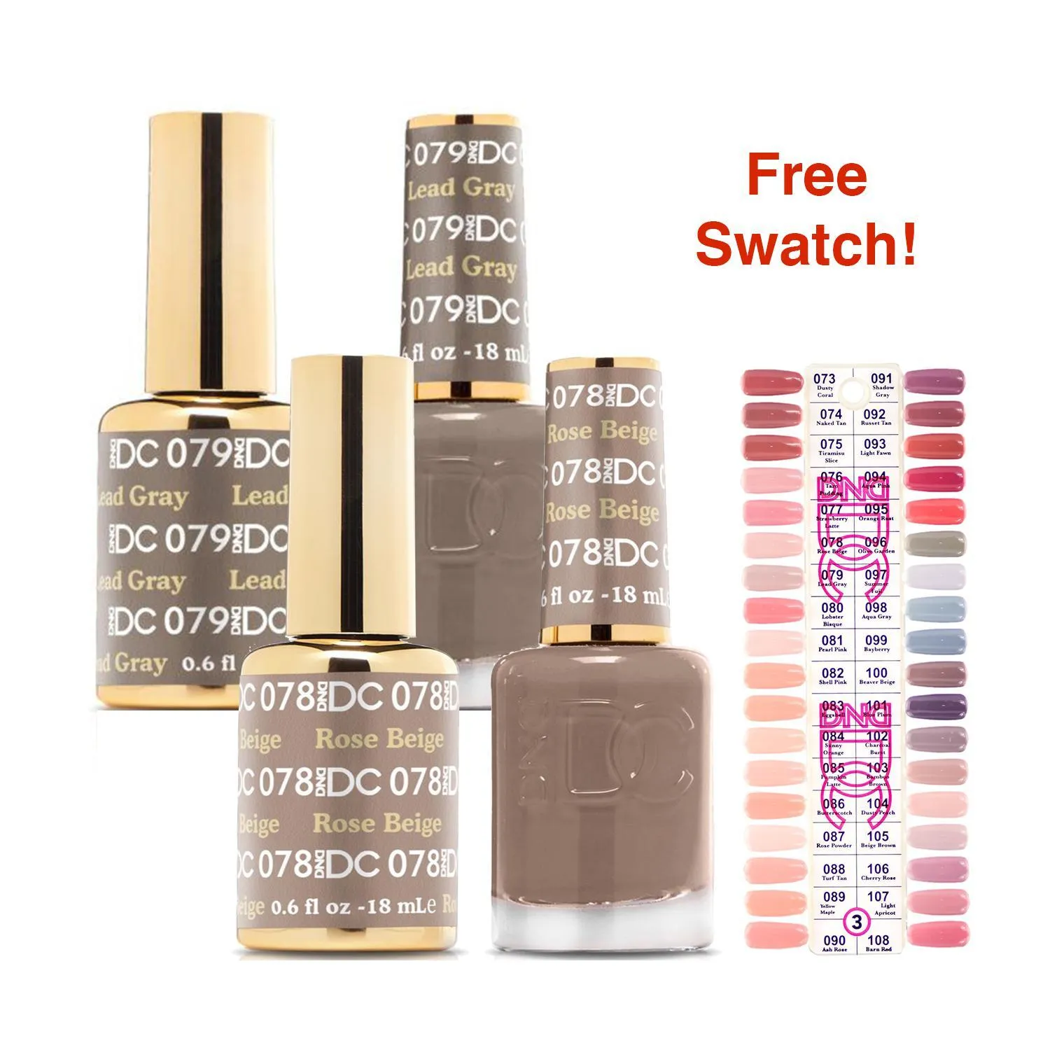 DND - Gel Starter Set - DC 36 Set Swatch #3