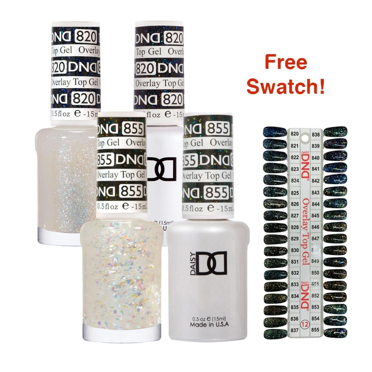 DND - Gel Starter Set - DND 36 Set Swatch #12 (Overlay Top Gel Collection)
