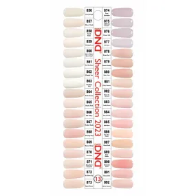 DND - Gel Starter Set - DND 36 Set Swatch #13 (Sheer Collection)