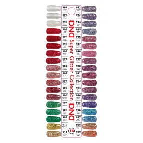 DND - Gel Starter Set - DND 36 Set Swatch #14 (Super Glitter Collection)