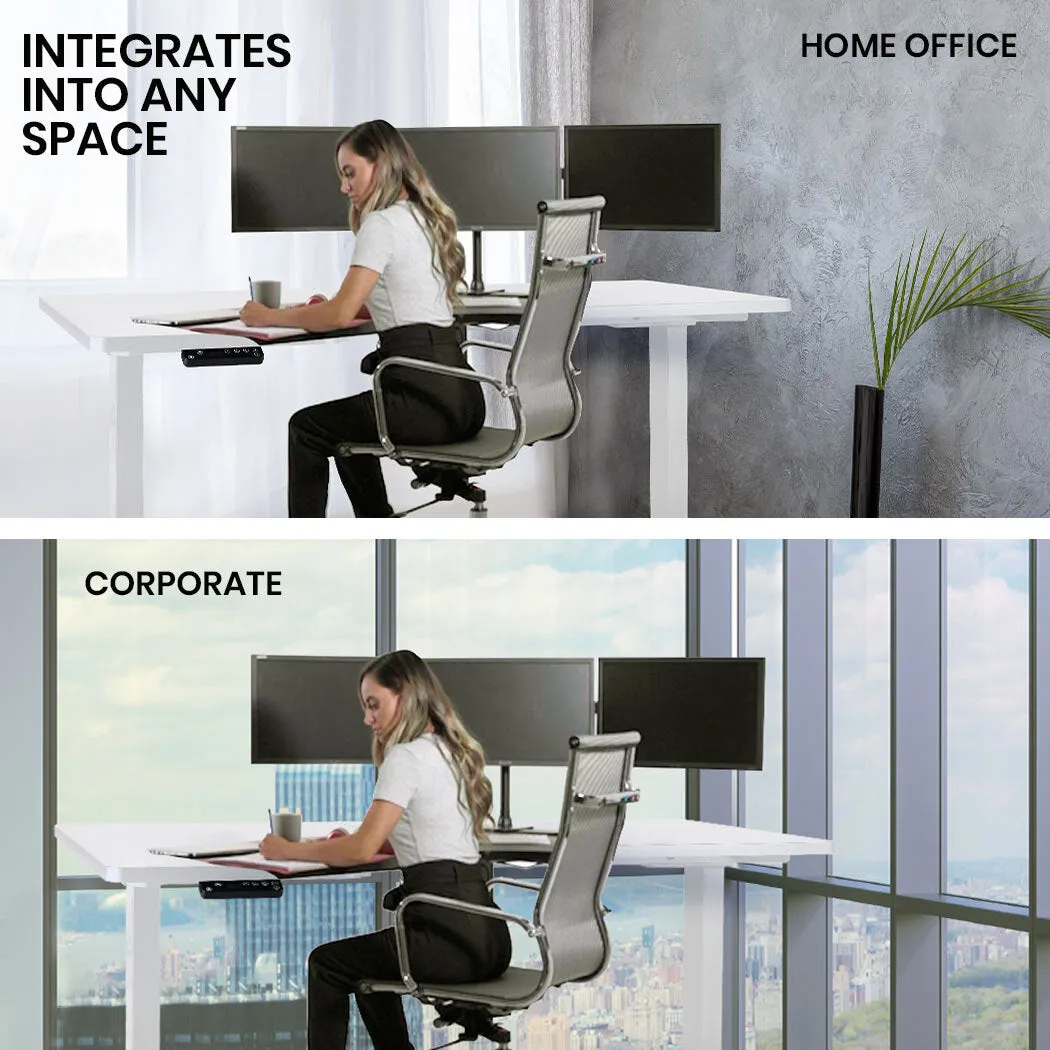 Dual Motor L-Shape Standing Desk, 1450W, 80kg Load – FORTIA