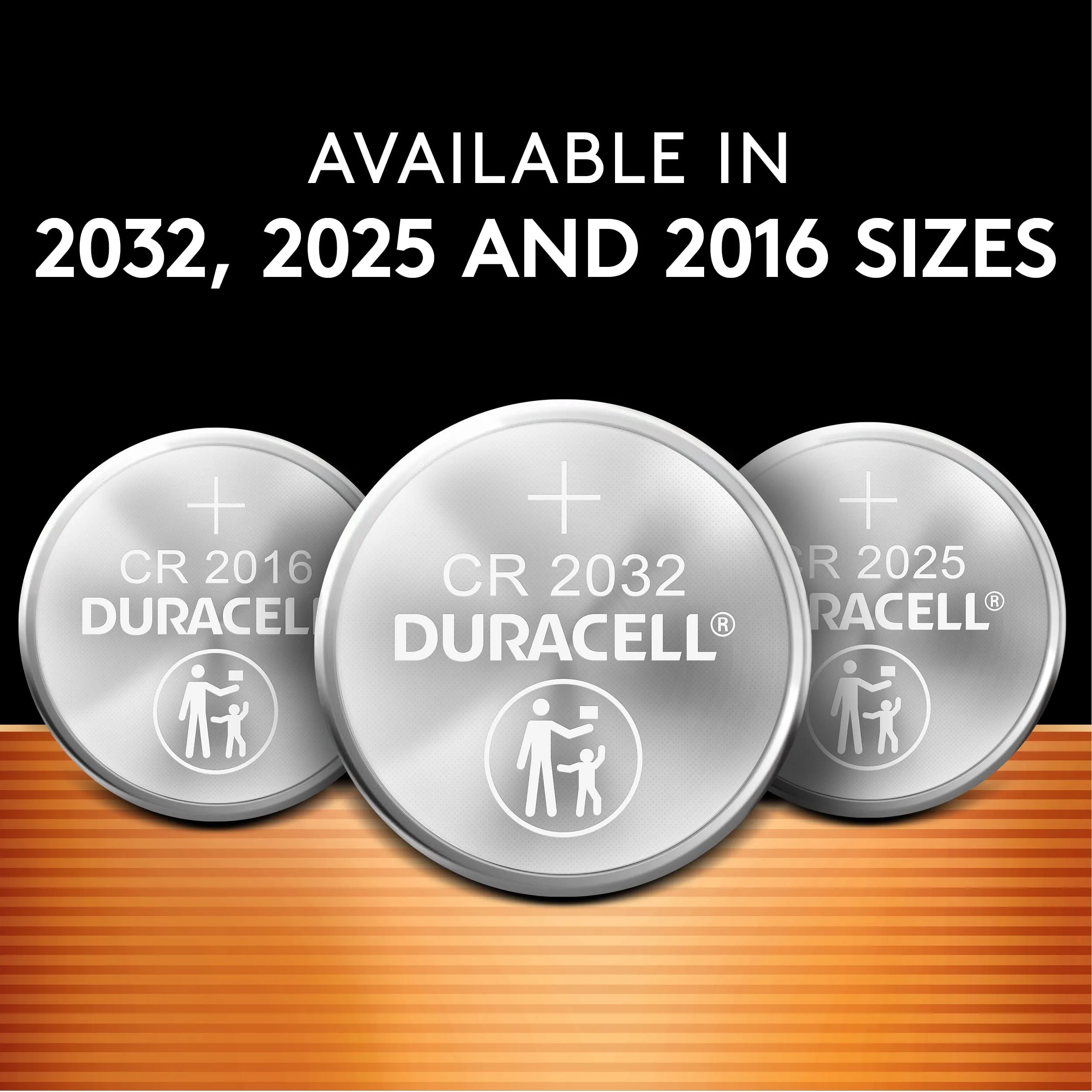 Duracell 2016 Lithium Coin Battery 3V, Bitter Coating Discourages Swallowing, 4 Pack