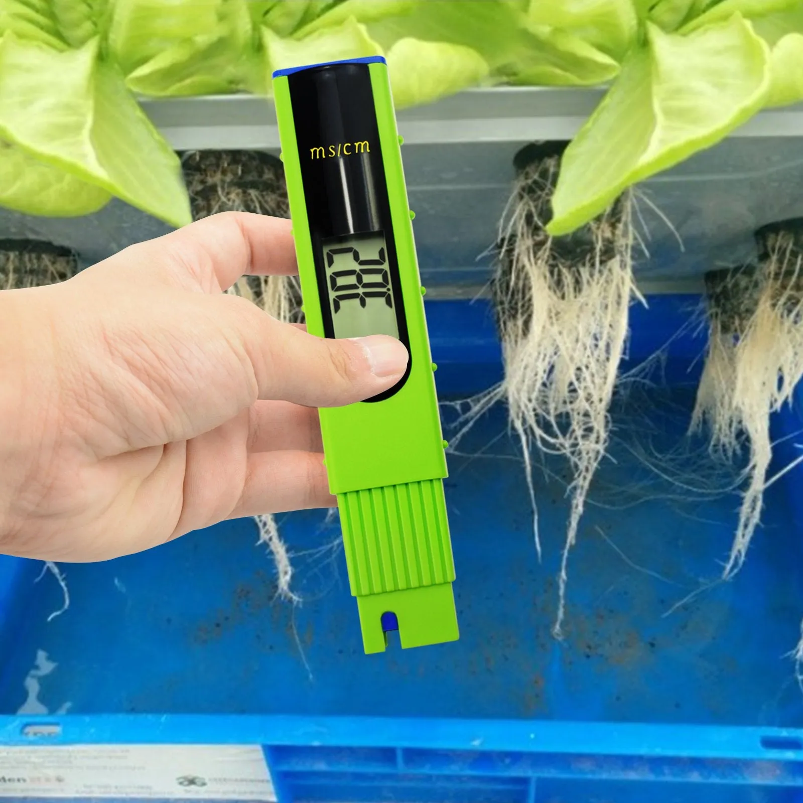 ECM-227 Digital LCD EC Conductivity Meter Tester 0~19.99ms/cm Pen Type with Backlight, Hydroponics, Aquaculture