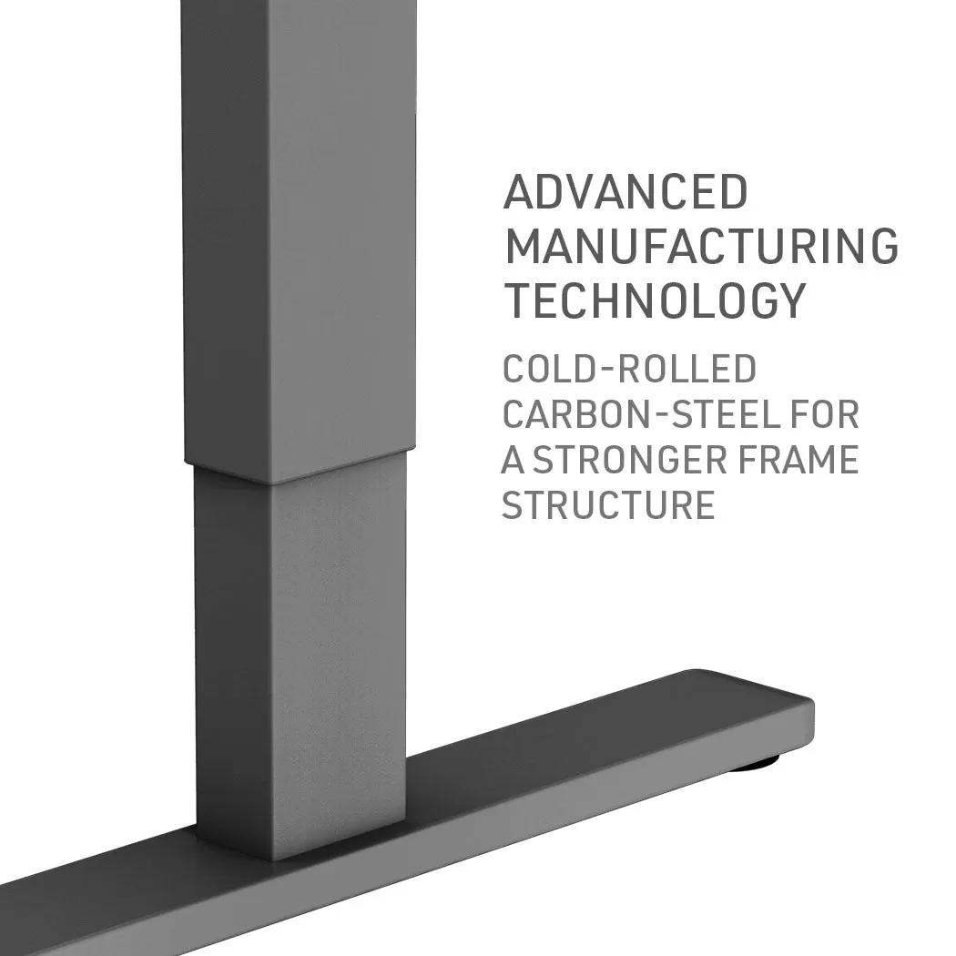 Electric Adjustable 140x60cm Sit-Stand Desk, 70kg Load - Fortia