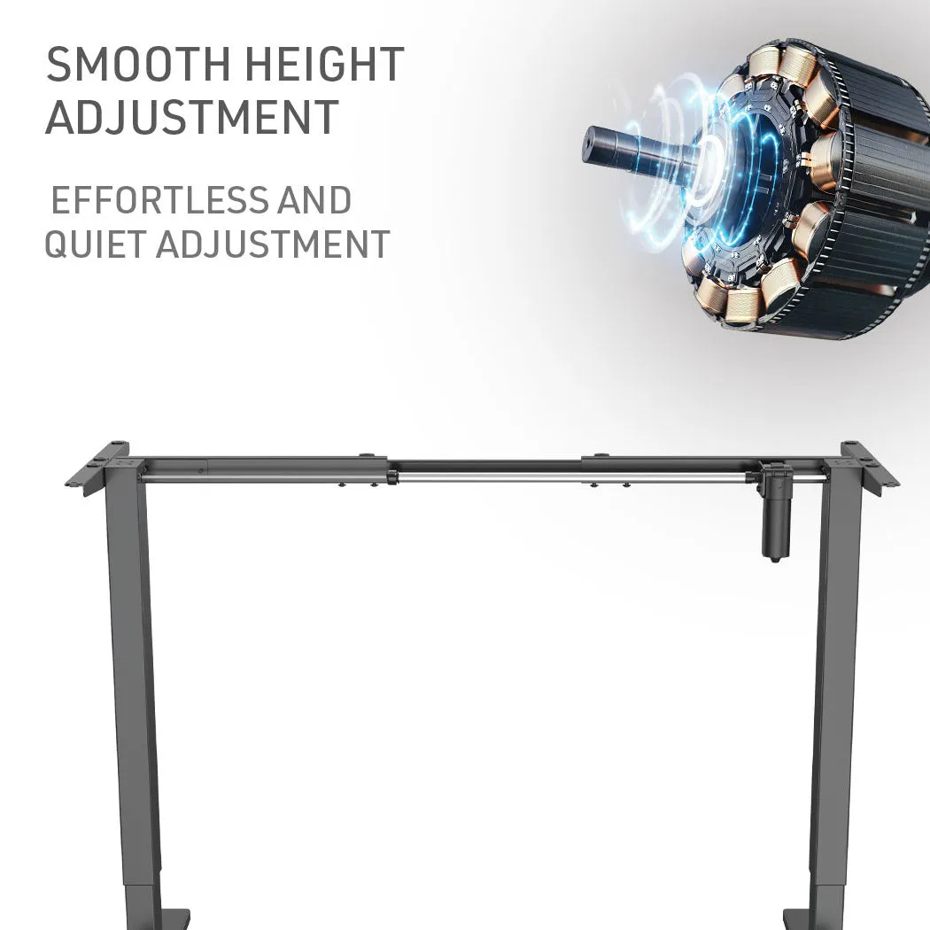 Electric Adjustable 140x60cm Sit-Stand Desk, 70kg Load - Fortia