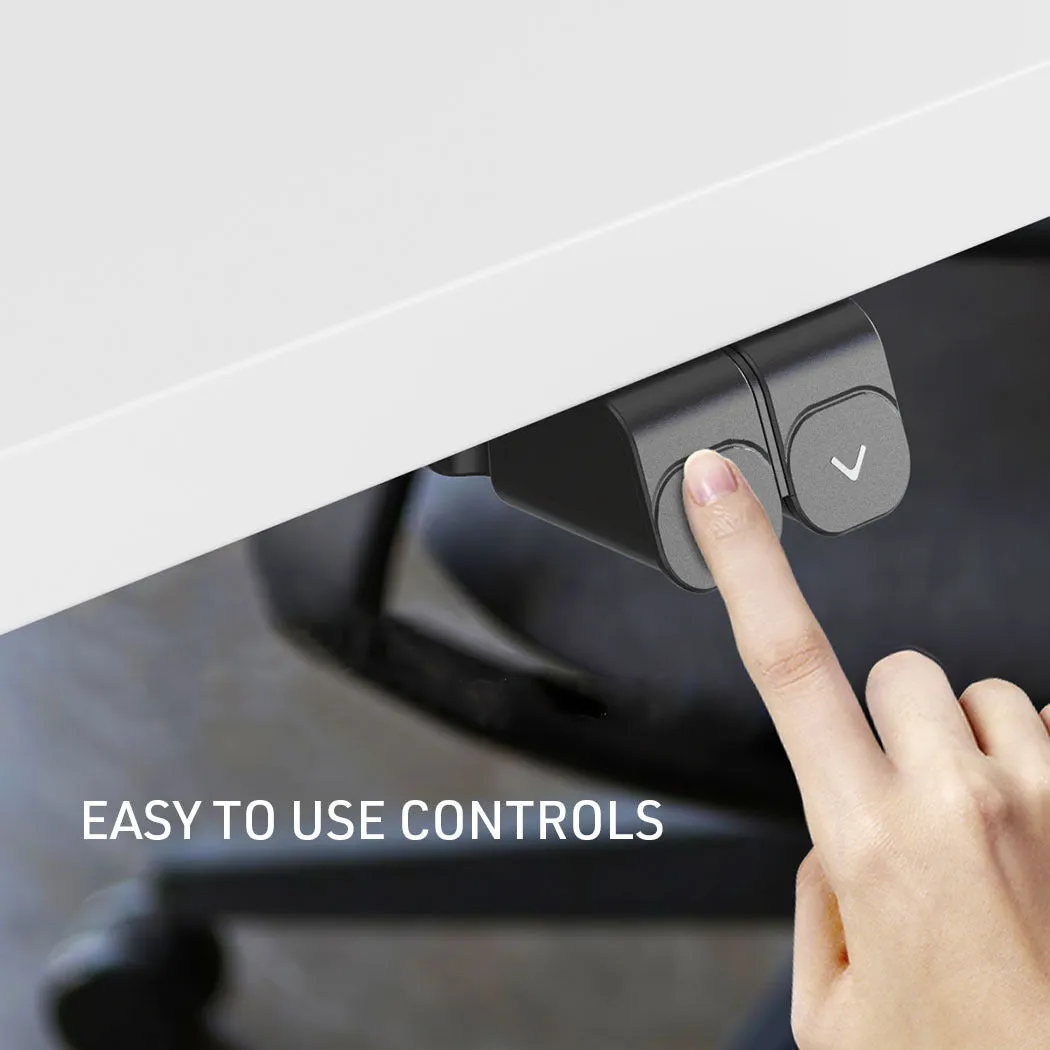 Electric Adjustable Sit-Stand Desk, 140x60cm, 70kg Load, Fortia
