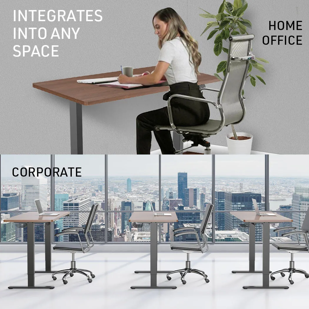 Electric Height Adjustable 140x60cm Standing Desk, 70kg Load, Fortia