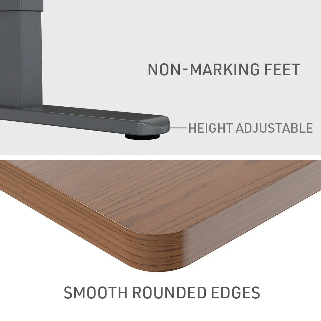 Electric Height Adjustable 140x60cm Standing Desk, 70kg Load, Fortia