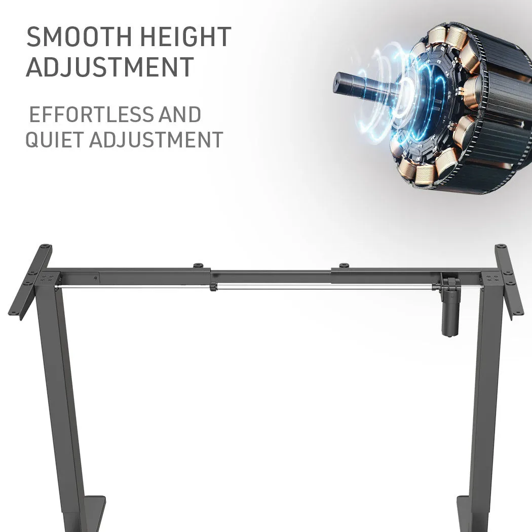Electric Height Adjustable 140x60cm Standing Desk, 70kg Load, Fortia