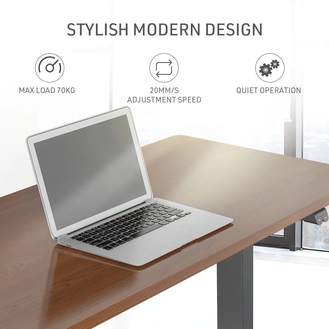 Electric Height Adjustable 140x60cm Standing Desk, 70kg Load, Fortia