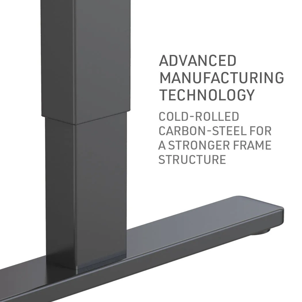 Electric Height Adjustable 140x60cm Standing Desk, 70kg Load, Fortia