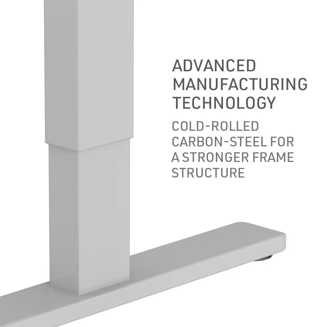 Electric Height Adjustable Sit-Stand Desk, 140x60cm, 70kg Load, Fortia