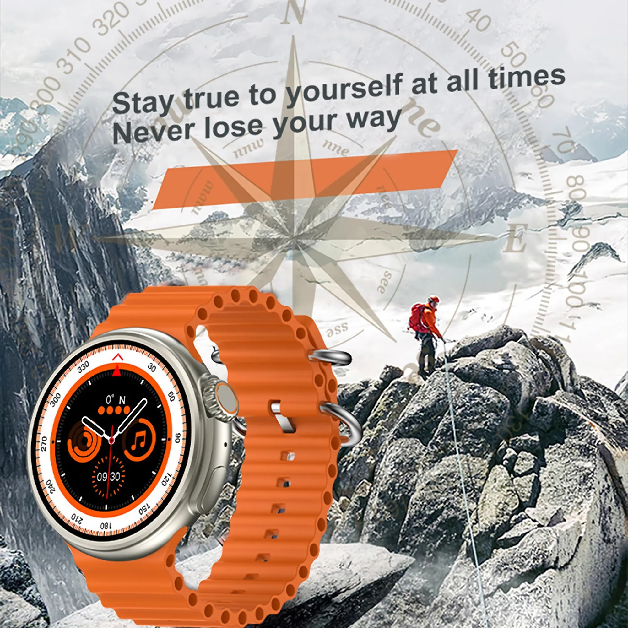Elegant Round AMOLED Smartwatch with Oceanic Band: A Fusion of Tradition and Modernity