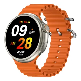 Elegant Round AMOLED Smartwatch with Oceanic Band: A Fusion of Tradition and Modernity