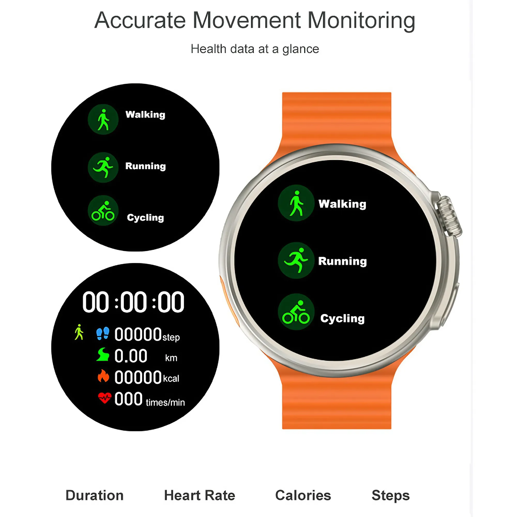 Elegant Round AMOLED Smartwatch with Oceanic Band: A Fusion of Tradition and Modernity