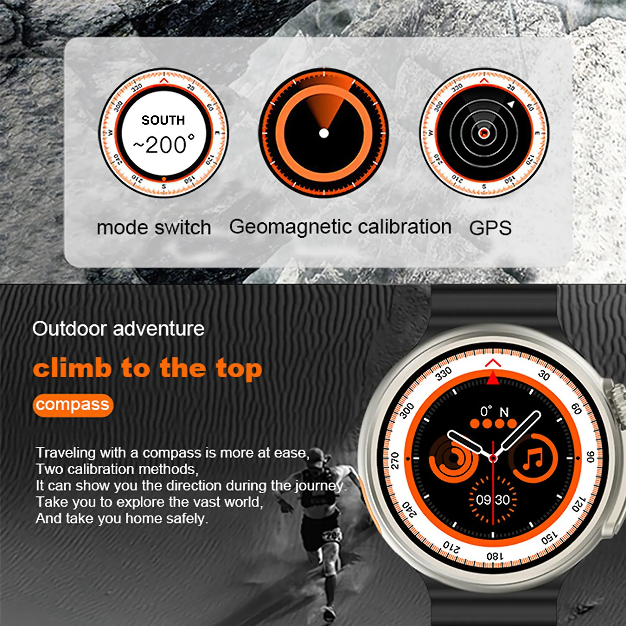 Elegant Round AMOLED Smartwatch with Oceanic Band: A Fusion of Tradition and Modernity