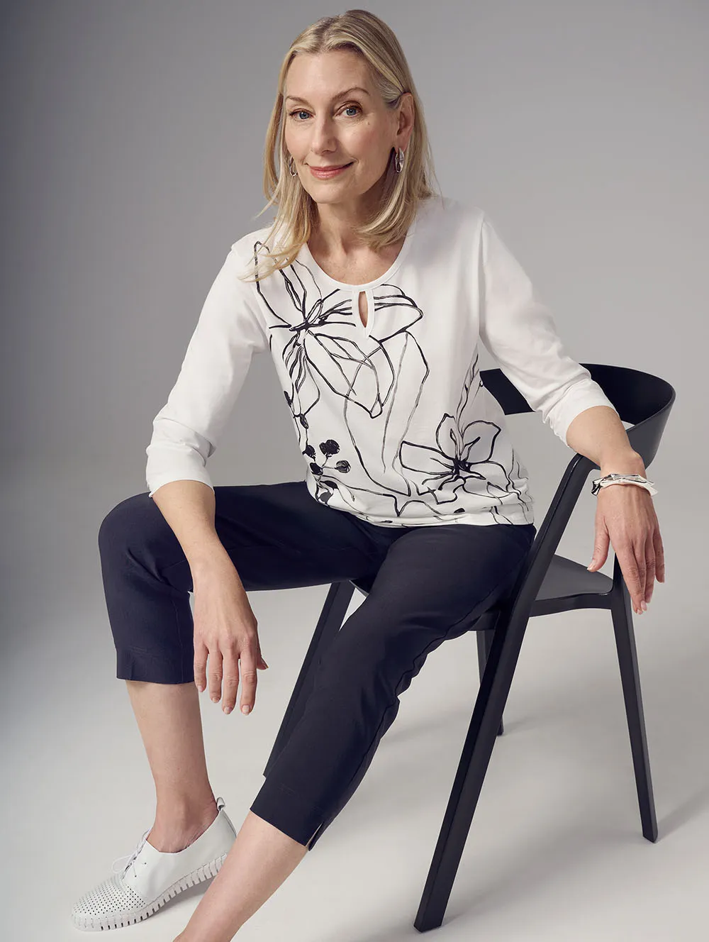 Elke Elbow Sleeve Top