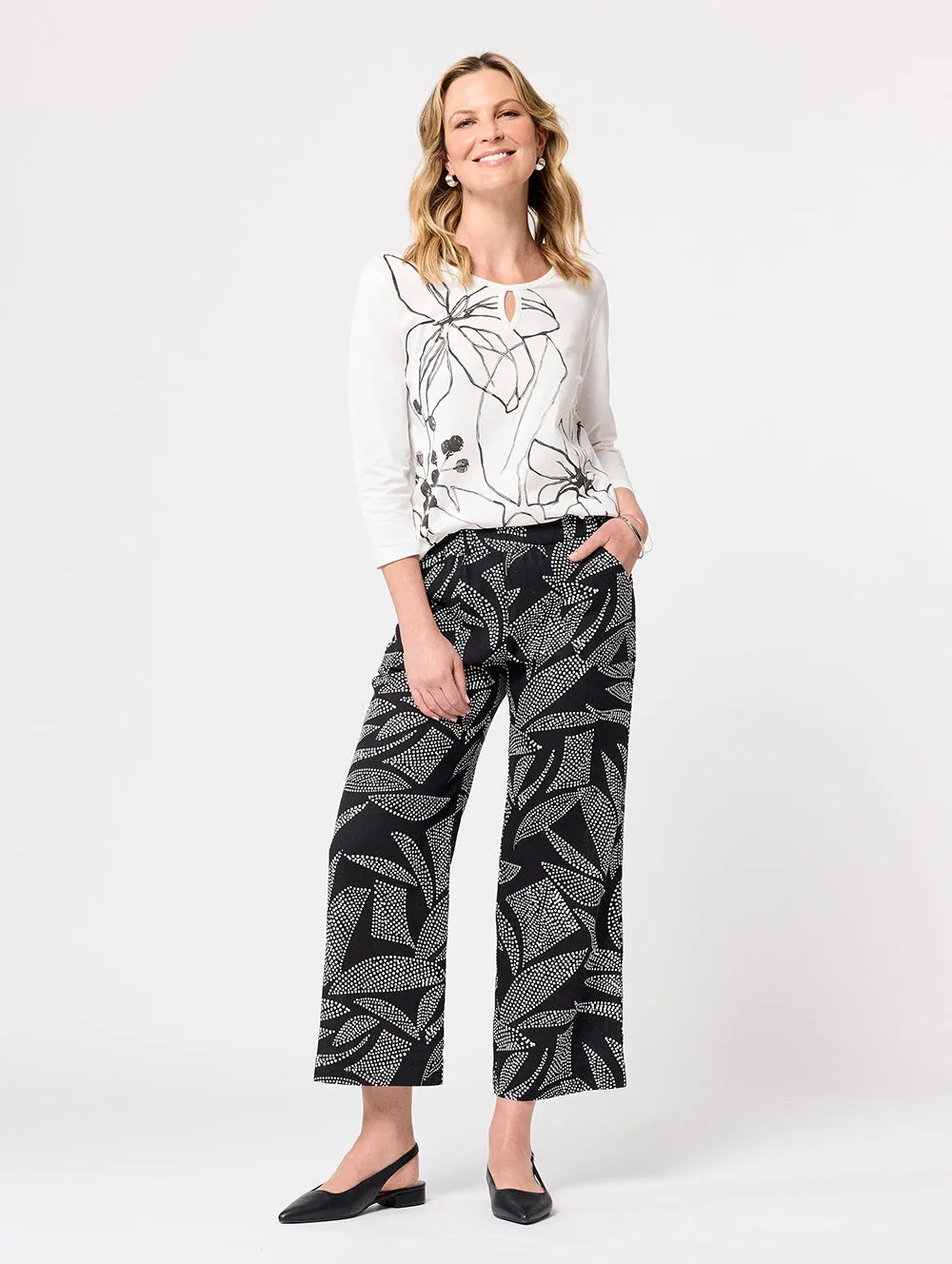 Elke Elbow Sleeve Top