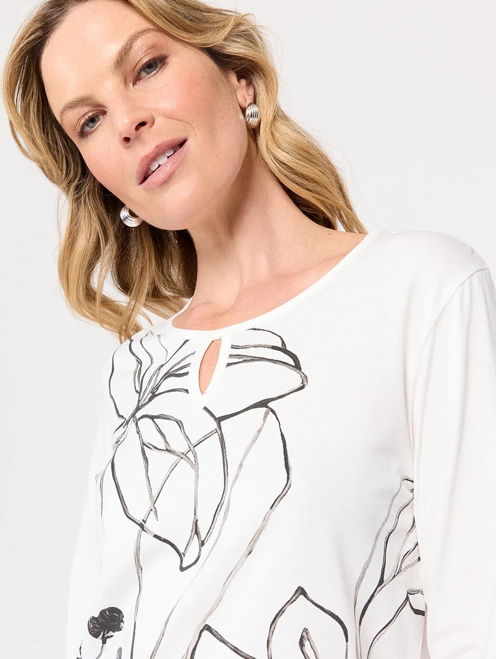 Elke Elbow Sleeve Top