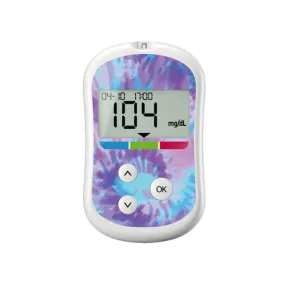 Endless Summer Tie-Dye for OneTouch Verio Flex Glucometer