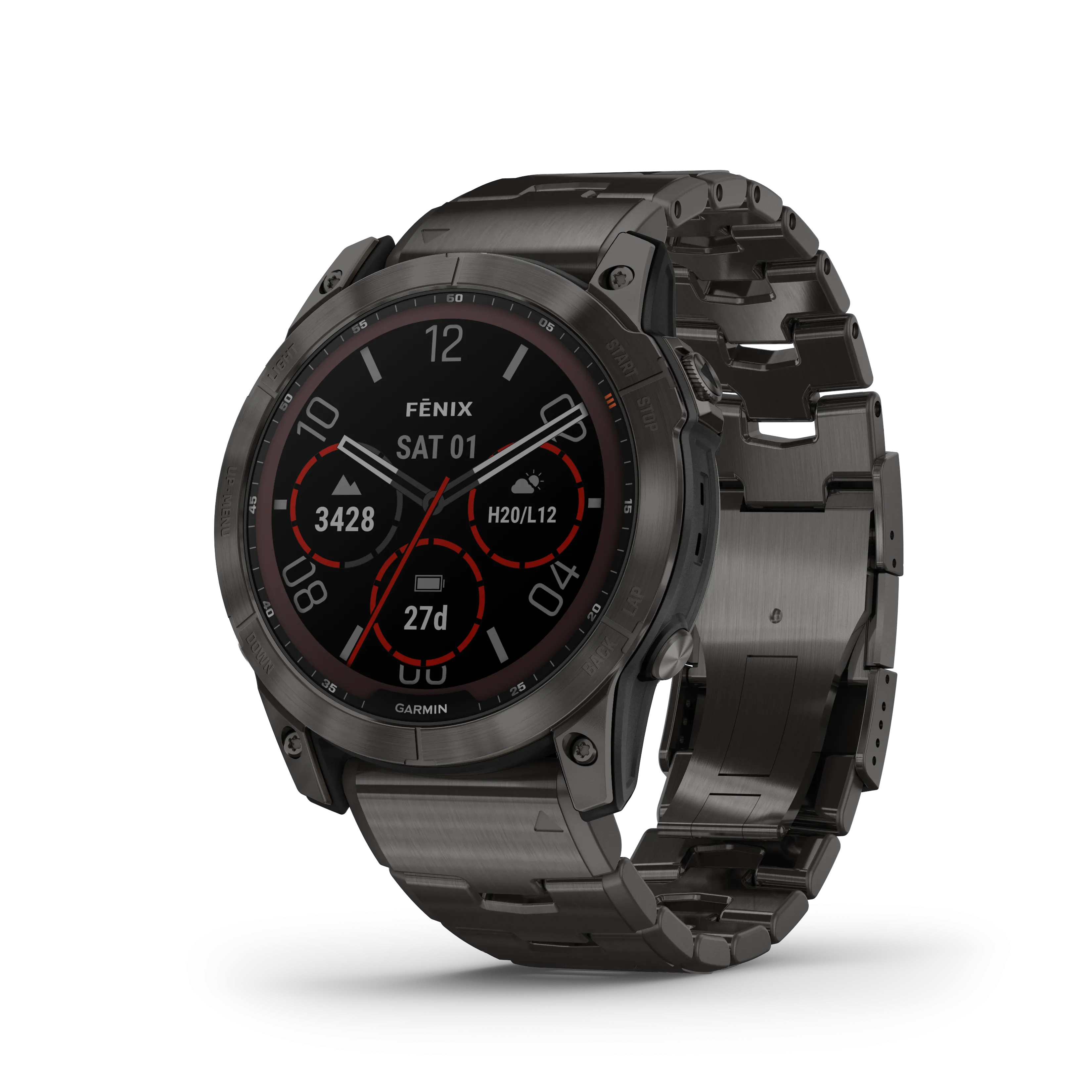 Fenix 7X Solar Smart Watch, 51mm - Grey - 010-02541-27