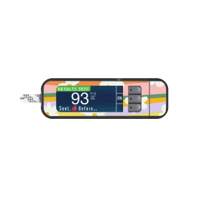 Floral Swirls Sticker for Bayer Contour Next Glucometer