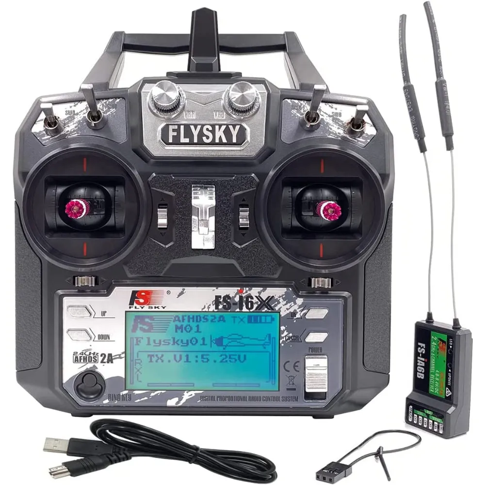 Flysky FS-i6X 2.4GHz 6CH AFHDS 2A RC Transmitter With FS-iA10B 2.4GHz 10CH Receiver