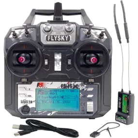 Flysky FS-i6X 2.4GHz 6CH AFHDS 2A RC Transmitter With FS-iA10B 2.4GHz 10CH Receiver