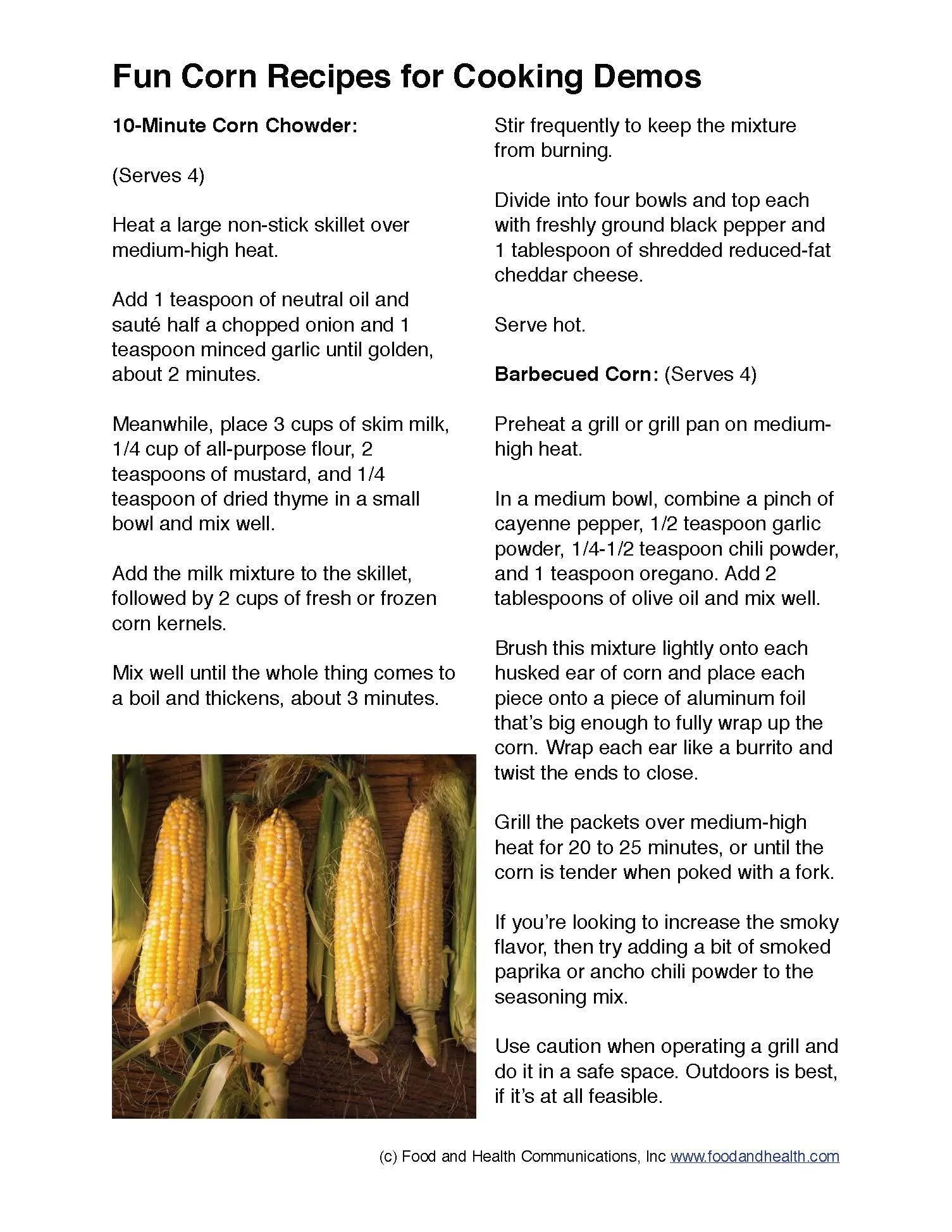 Fresh Corn 24" Square Banner for Bulletin Boards and Walls