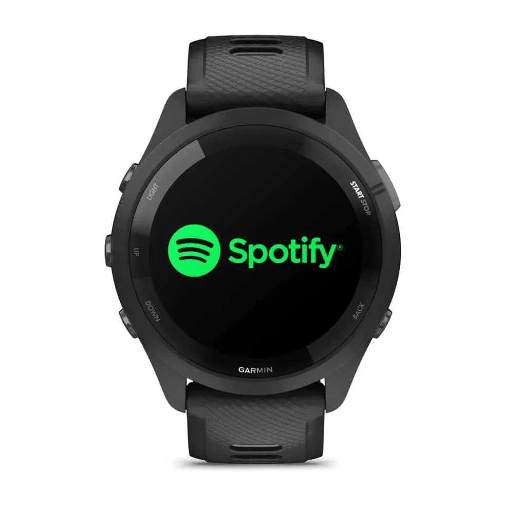 Garmin Forerunner 265 Black Bezel with Black/Powder Grey Band