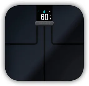 Garmin Index S2 Smart Scale with Wireless Connectivity, Measure Body Fat, Muscle, Bone Mass, Body Water % and More, Black (010-02294-02)