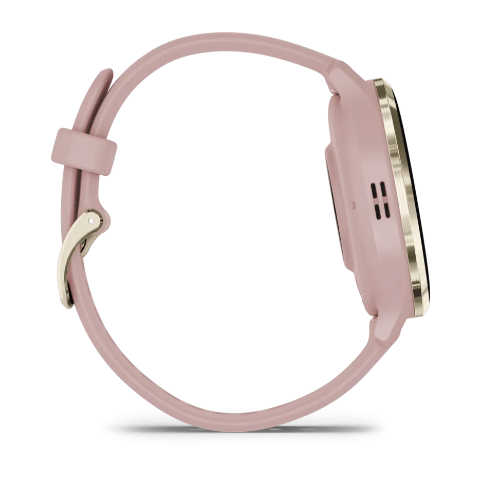 Garmin Venu® 3S, Soft Gold Stainless Steel Bezel with Dust Rose Case