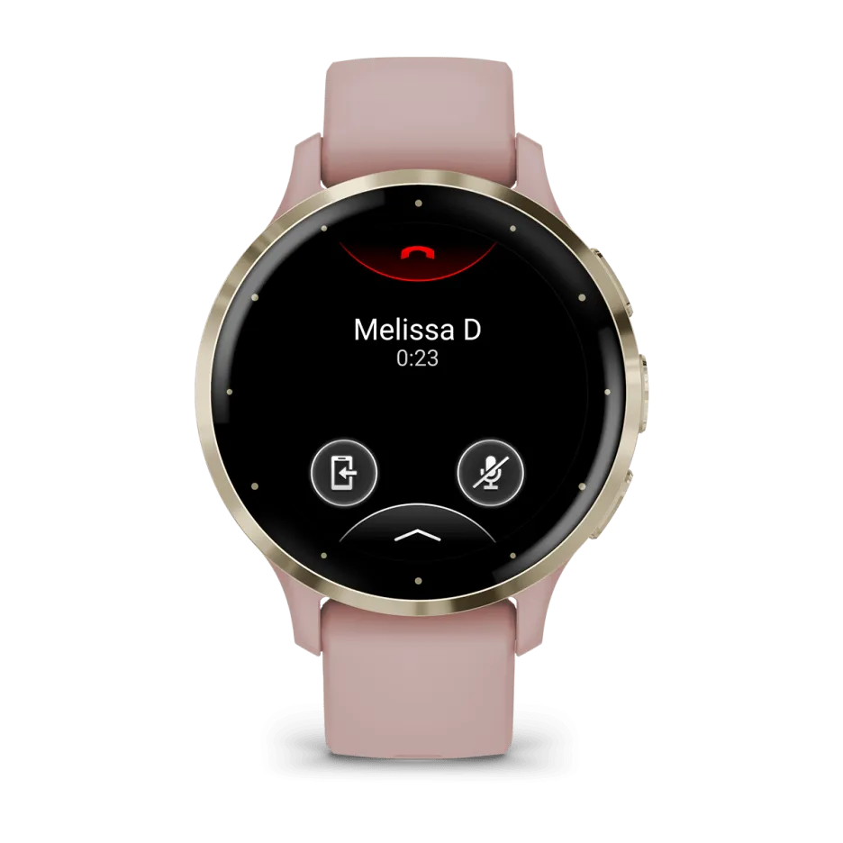 Garmin Venu® 3S, Soft Gold Stainless Steel Bezel with Dust Rose Case