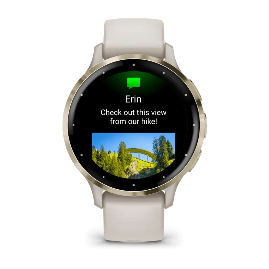 Garmin Venu® 3S, Soft Gold Stainless Steel Bezel with Ivory Case