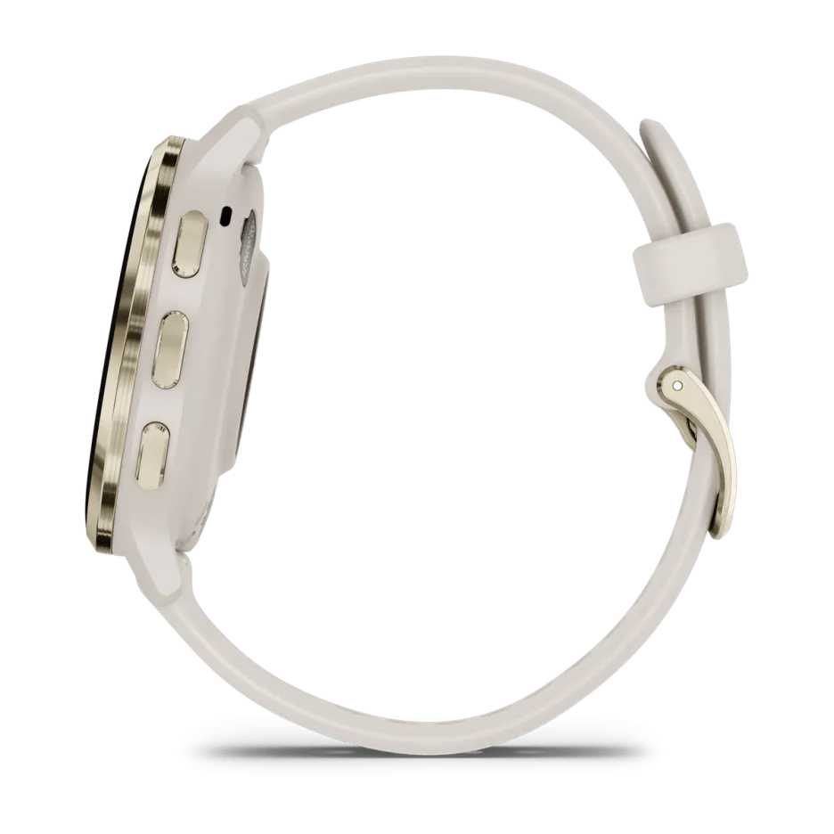 Garmin Venu® 3S, Soft Gold Stainless Steel Bezel with Ivory Case