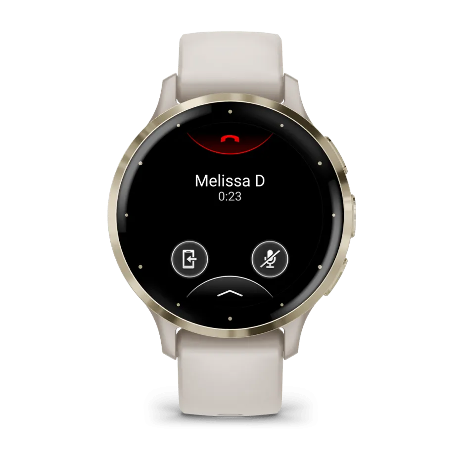 Garmin Venu® 3S, Soft Gold Stainless Steel Bezel with Ivory Case