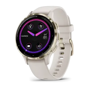 Garmin Venu® 3S, Soft Gold Stainless Steel Bezel with Ivory Case