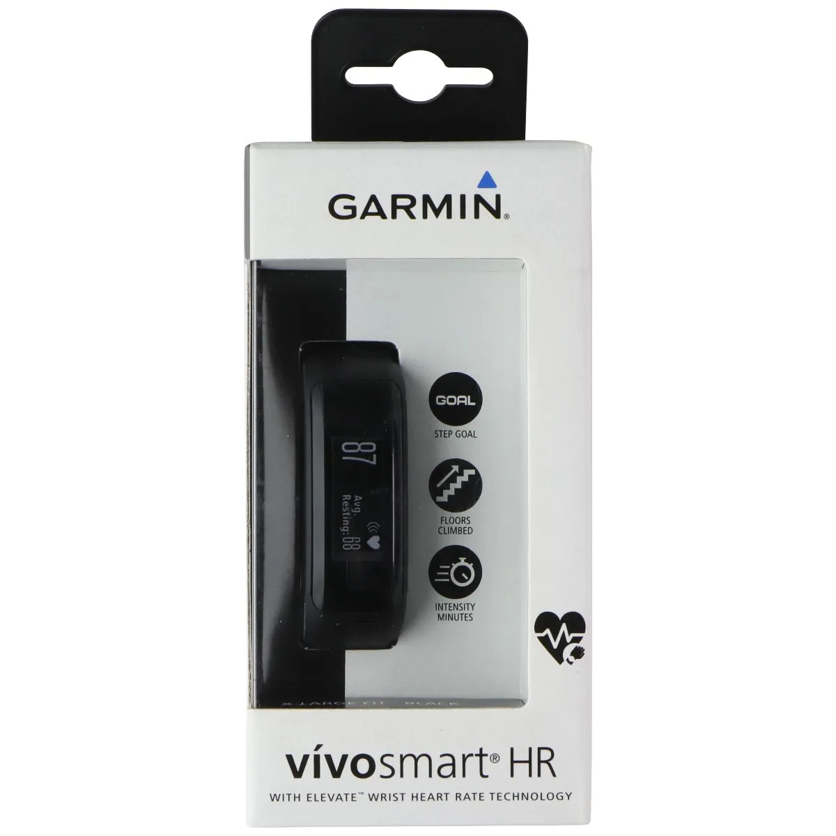 Garmin vivosmart HR Activity Tracker X-Large Fit - Black